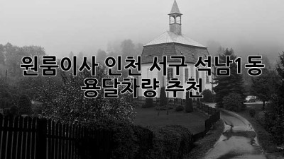 원룸이사, 인천 서구 석남1동 용달차량 추천🚚✨